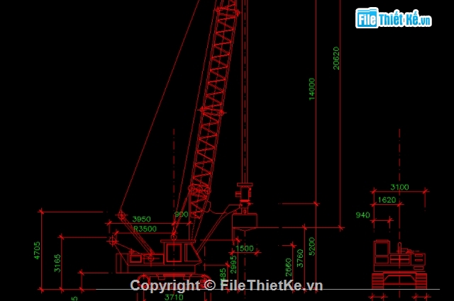 Bản vẽ,Bản vẽ chi tiết,bản vẽ,máy cẩu,chi tiết máy cẩu